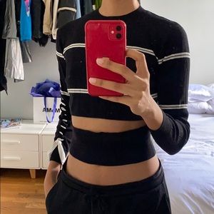 JCL cropped sweater top size M/L